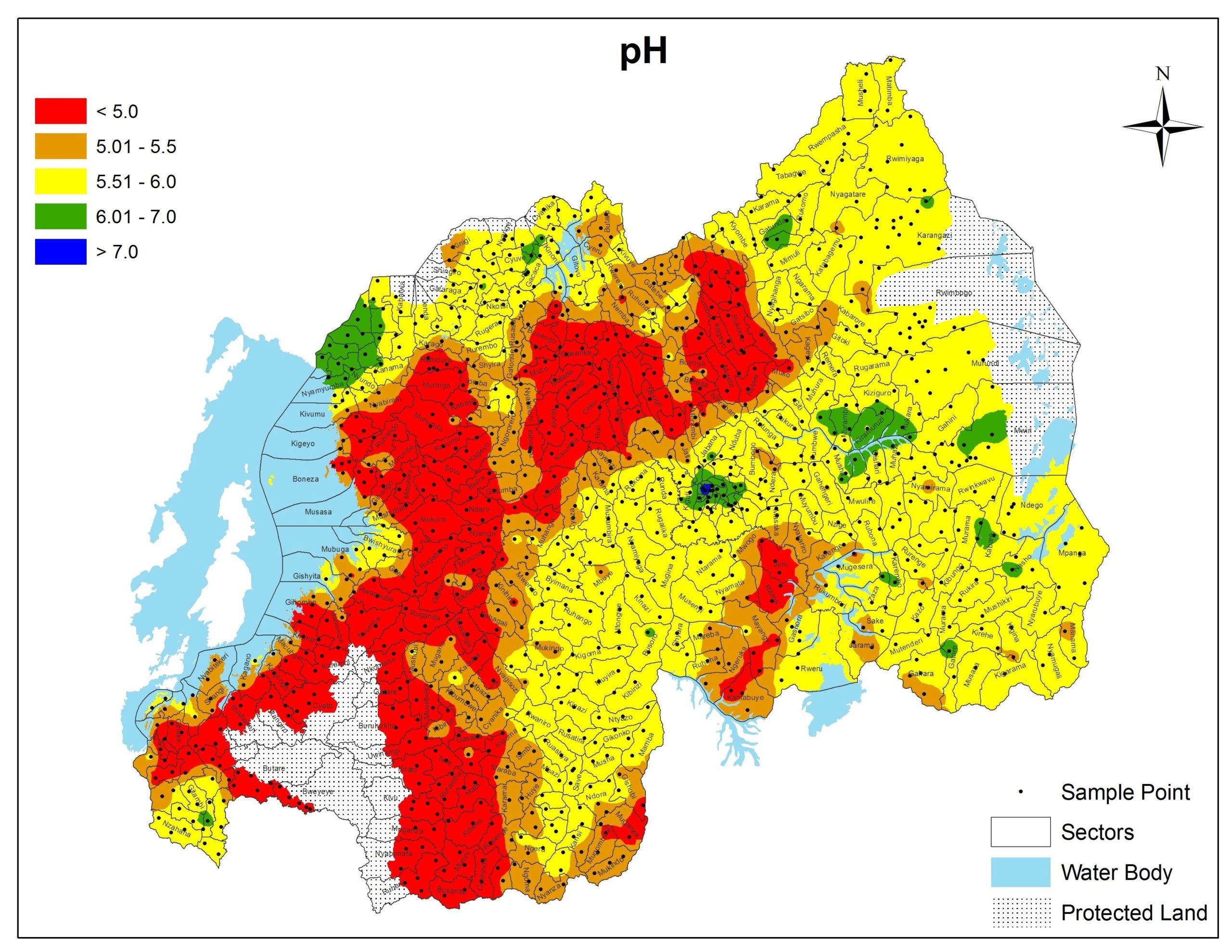 Rwanda Soil  Nutrient and pH  Maps  IFDC