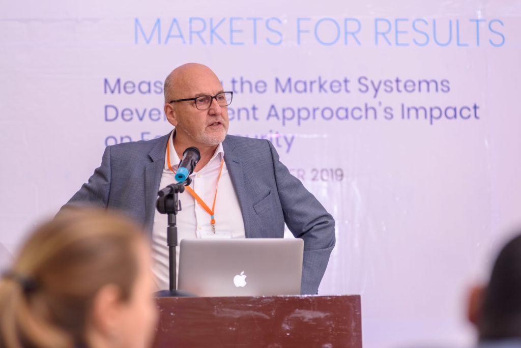 Anno Galema, First Secretary Food Security and Private Sector Development, delivers opening remarks to the Market Systems Seminar.