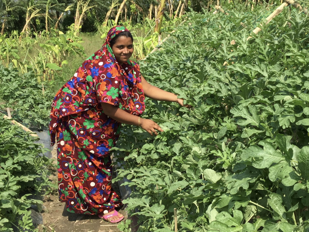 Woman in field