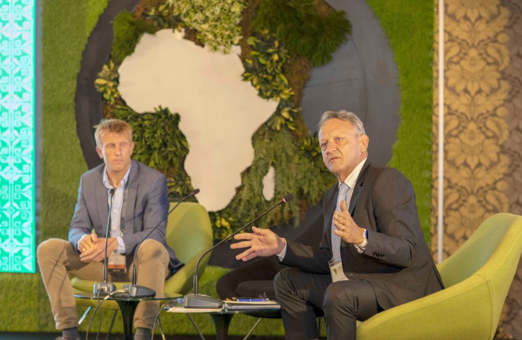 Patrice Annequin (pictured right) speaks at the Kenya Fertilizer Club