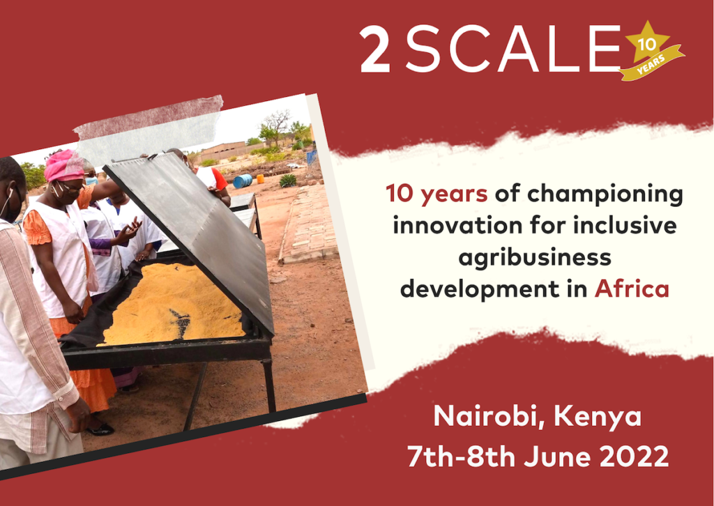 2SCALE 10 year event banner for Nairobi, Kenya June 7 and 8, 2022