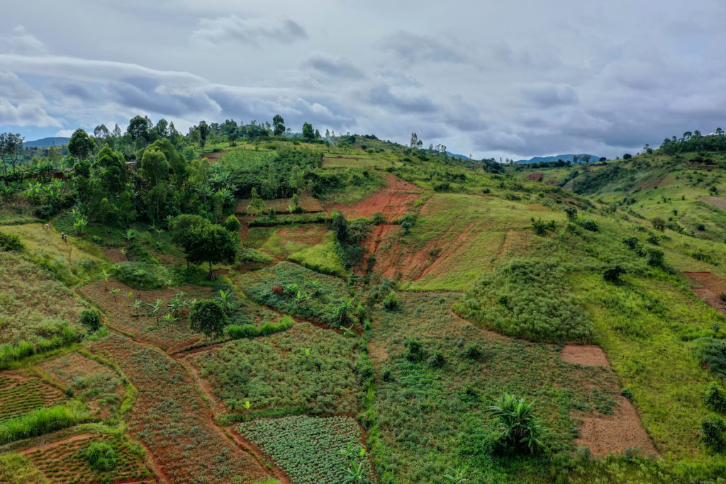 Sites that were developed to control erosion in order to increase agricultural production