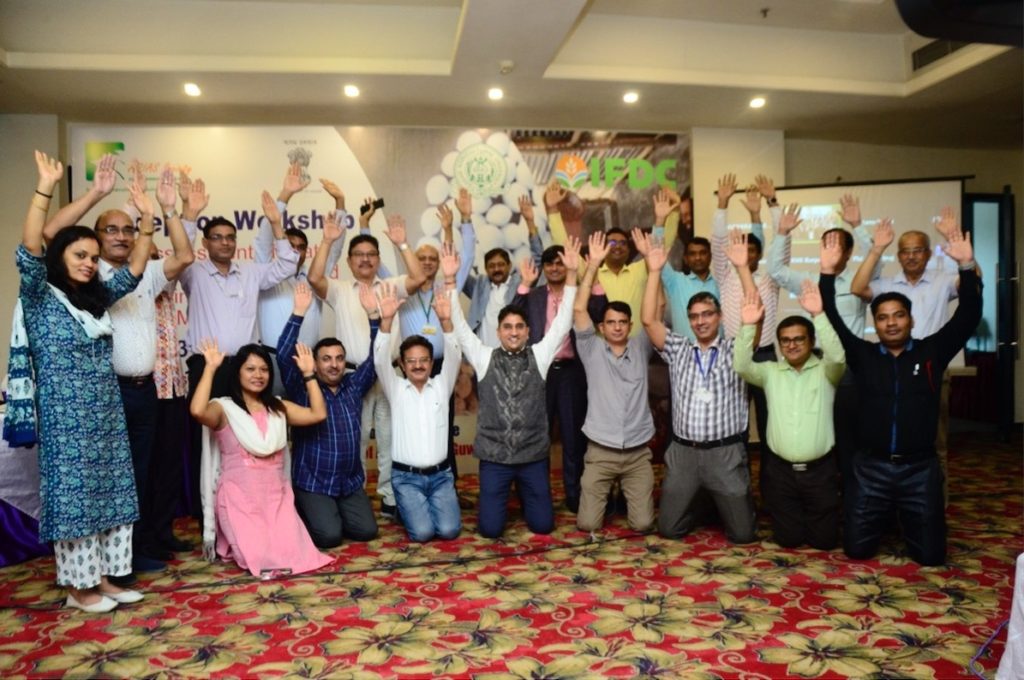 IFDC staff & friends celebrate the launch of the ASPEN project during its inception workshop