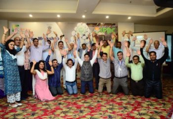 IFDC staff & friends celebrate the launch of the ASPEN project during its inception workshop