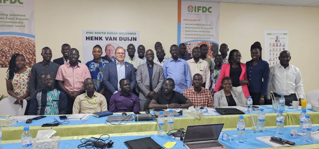 Henk van Duijn visits South Sudan Staff