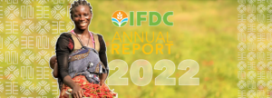2022 annual report banner with woman holding chili peppers