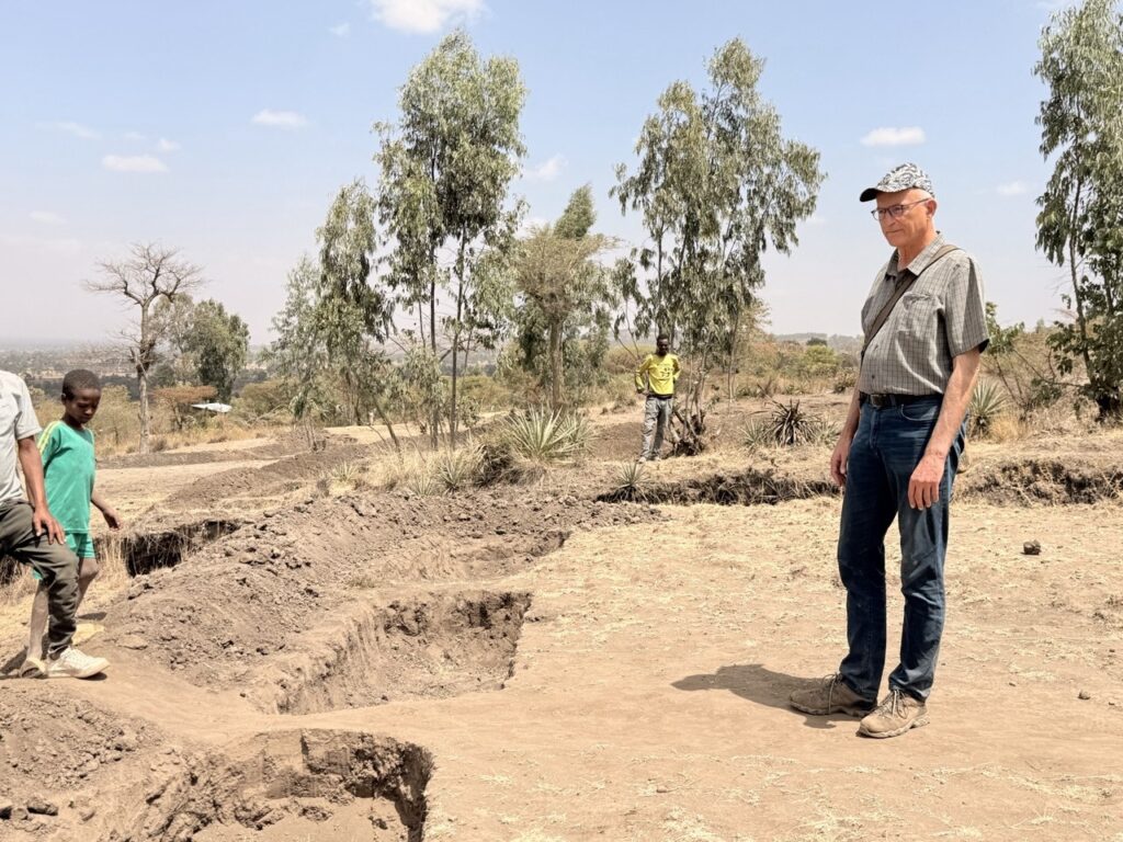 During the visit, the team assessed a degraded sites where the farming community was actively working to restore their land.