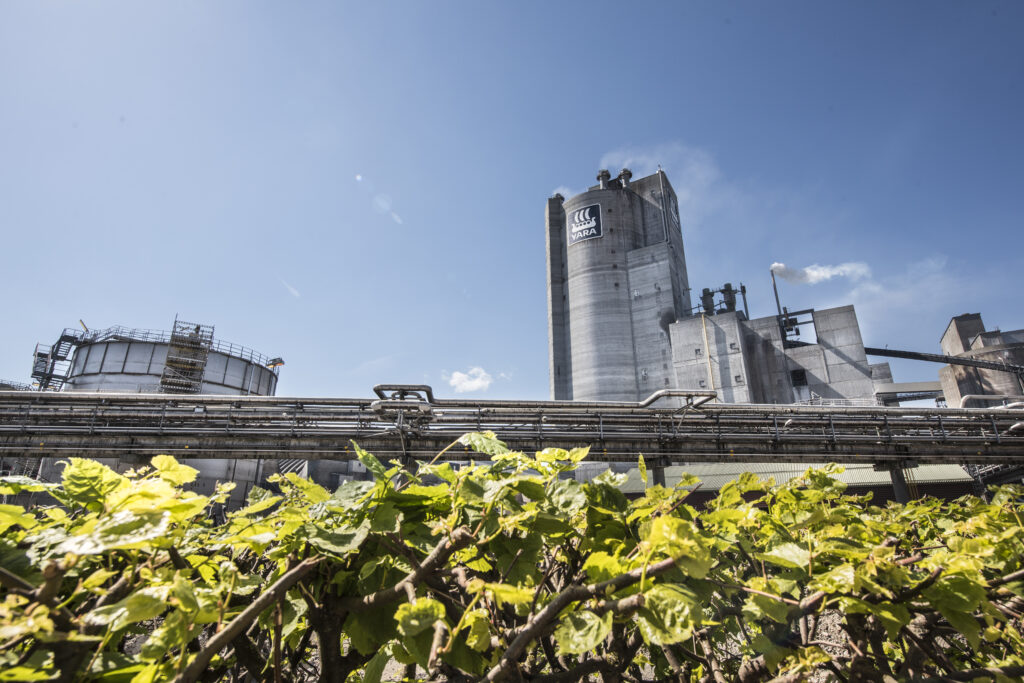 Yara fertilizer plant in Porsgrunn, Norway. Photo: Yara