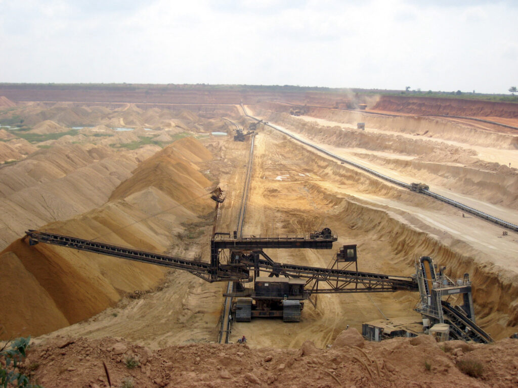 Phosphate mining in Togo.