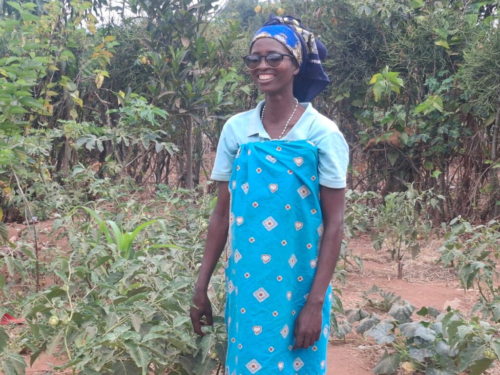 Calixte Diane Niyibitanga, a farmer from Mugoboka Hill, Burundi, participated in training on the Participatory Integrated Planning (PIP) approach